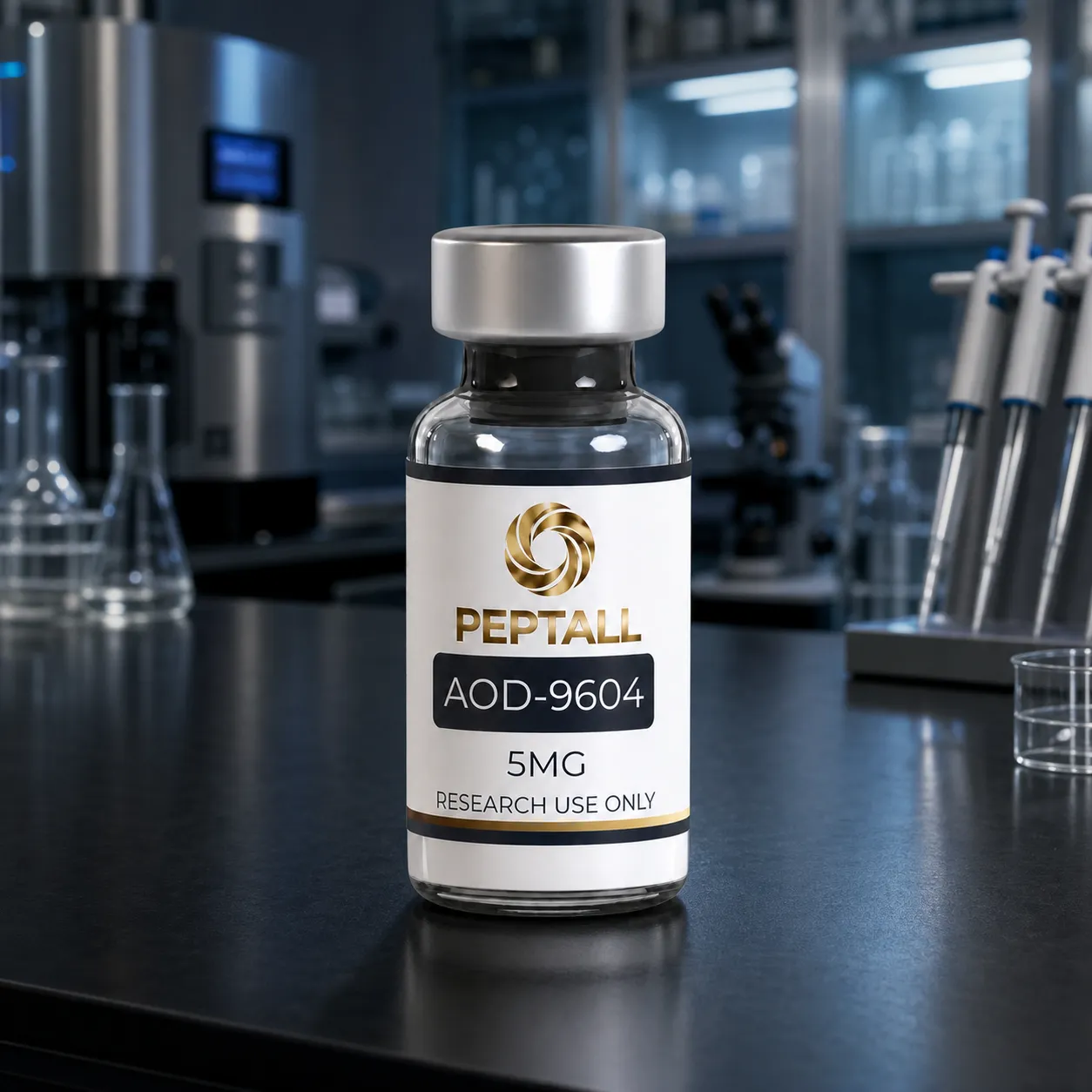 AOD 9604 5MG PEPTALL dark laboratory